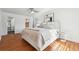 This main bedroom boasts stylish decor, and an ensuite bathroom at 6851 Roswell Rd # N-20, Sandy Springs, GA 30328