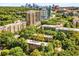 Aerial view of the property with city skyline in the background at 2260 Peachtree Nw Rd # D-3, Atlanta, GA 30309