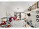 Basement bedroom with a treadmill and TV at 219 Valerie Cir, Hiram, GA 30141