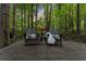 Deck with seating area overlooking the woods at 1544 Bullard Rd, Powder Springs, GA 30127
