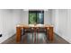 Bright dining area with wood table and metal chairs,wood flooring at 1544 Bullard Rd, Powder Springs, GA 30127