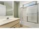 Clean bathroom with tub and shower combo at 2490 Insdale Nw Trce, Acworth, GA 30101