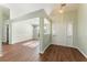 Bright entryway with hardwood floors and access to living room at 2490 Insdale Nw Trce, Acworth, GA 30101