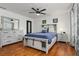 Spacious bedroom with hardwood floors and ceiling fan at 1302 Ladd St, Atlanta, GA 30310