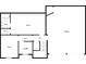 Lower level floorplan showcasing a bath, two rooms, laundry, and garage access at 85 Kristen Pl, Covington, GA 30016