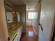 Bathroom with yellow vanity and tile floors at 5174 Stone Trce, Stone Mountain, GA 30083