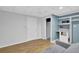 Basement with a kitchenette, living area, and access to the utility room at 148 Shady View Pl, Lawrenceville, GA 30044