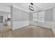 Dining area featuring tile floors, white trim, modern lighting, and natural light at 148 Shady View Pl, Lawrenceville, GA 30044