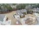 House with a large lot and driveway, aerial view at 1731 Panorama Dr, Locust Grove, GA 30248