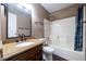 Bathroom boasts granite countertop and bathtub at 540 Flint Ridge Ct, Jonesboro, GA 30238