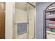 Basement bathroom featuring a shower and ample storage at 2505 Ridgehurst Dr, Buford, GA 30518