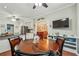 Casual dining area with a round table and chairs, near the kitchen at 2505 Ridgehurst Dr, Buford, GA 30518