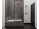 Contemporary bathroom with gray tile and walk-in shower at 6305 Shannon Pkwy # 202, Union City, GA 30291