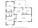 Floor plan showing 2 bedrooms, 1 bath, kitchen and living room at 2131 Ben Hill Rd, Atlanta, GA 30344