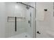 Modern shower with glass enclosure and black accents at 1167 Key Se Rd, Atlanta, GA 30316