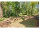 Wooded backyard with a grassy area at 2905 Gresham Se Rd, Atlanta, GA 30316