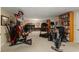 Finished basement with home gym and exercise equipment at 10170 Cedar Grove Rd, Chattahoochee Hills, GA 30213