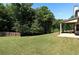 Spacious backyard with grassy area and wooden fence at 307 Cinnamon Bark Pass, Locust Grove, GA 30248