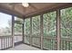 Relaxing screened porch with wooden flooring and ample natural light at 315 Lakestone Lndg, Woodstock, GA 30188