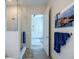 Clean bathroom with glass shower and view to bedroom at 40 12Th Ne St # 1701, Atlanta, GA 30309