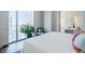 Bedroom with large windows offering city views and natural light at 40 12Th Ne St # 1701, Atlanta, GA 30309