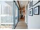 Bright hallway with hardwood floors and city views at 40 12Th Ne St # 1701, Atlanta, GA 30309