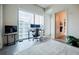 Modern home office with city views and ample desk space at 40 12Th Ne St # 1701, Atlanta, GA 30309