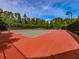 Two lighted tennis courts with red surface at 4251 Sheffield Nw Ct, Kennesaw, GA 30144