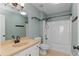 Clean bathroom with tub/shower combination at 1004 Masons Creek Cir # 1004, Atlanta, GA 30350