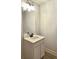 Small bathroom with vanity and a mirror at 168 Silvercrest Dr, Acworth, GA 30101