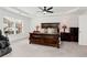 Main bedroom featuring hardwood floors and a ceiling fan at 2024 Gramercy Cir, Atlanta, GA 30341