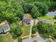 Aerial view of house and neighborhood at 45 Highland Park Way, Sharpsburg, GA 30277