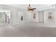 Spacious basement with an open floor plan and carpet at 45 Highland Park Way, Sharpsburg, GA 30277