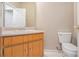 Clean bathroom with single sink vanity and toilet at 80 Valley Dr, Stockbridge, GA 30281