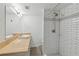 Clean bathroom with a double vanity and a large walk-in shower at 856 Briarcliff Ne Rd # 25, Atlanta, GA 30306