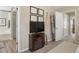 Bright hallway with a fireplace and access to other rooms at 4693 Creekside Villas Se Way, Smyrna, GA 30082