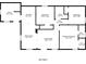 House layout with floor measurements for 1080 square feet at 2802 Mcafee Rd, Decatur, GA 30032