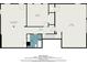 Layout of the basement showing a recreation room, bedroom, garage and bathroom with dimensions at 4741 W Lake Se Dr, Conyers, GA 30094