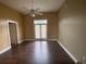 Bright bedroom with hardwood floors and access to balcony at 502 Pryor Sw St # 322, Atlanta, GA 30312