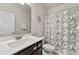 Simple bathroom with shower/tub combo and updated vanity at 53 Cottontail Ln, Loganville, GA 30052