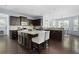 Modern kitchen with large island and stainless steel appliances at 5540 Fords Crossing Nw Ct, Acworth, GA 30101