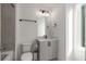 Bathroom featuring a modern vanity, white toilet, and a minimalist design for a clean and functional space at 1244 Chelsea Nw Cir, Atlanta, GA 30318