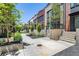 Townhomes street view with modern architecture, landscaping, and walkways at 1244 Chelsea Nw Cir, Atlanta, GA 30318