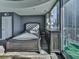 Bright bedroom with a queen-size bed and city views at 361 17Th Nw St # 1121, Atlanta, GA 30363