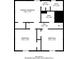 Upstairs floor plan featuring primary bedroom, two additional bedrooms, and three bathrooms at 4547 Doral Sw Dr, Atlanta, GA 30331