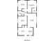 Floorplan featuring a 1043 sq ft layout at 3197 Cloverhurst Dr, Atlanta, GA 30344
