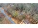 House and lot aerial view showing wooded surroundings at 3870 N Shelby N Ln, Douglasville, GA 30135