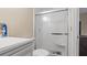 Clean bathroom with shower and vanity at 3870 N Shelby N Ln, Douglasville, GA 30135