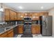 Updated kitchen with stainless steel appliances and granite countertops at 3870 N Shelby N Ln, Douglasville, GA 30135