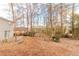 Spacious backyard, partially wooded with a patio at 2249 Clanton Ter, Decatur, GA 30034